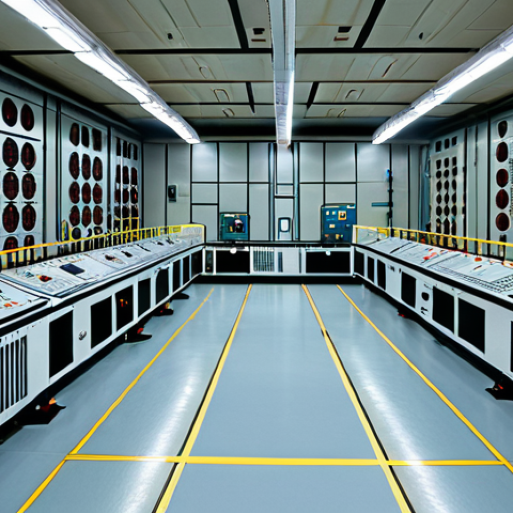 원자력 발전소 설계 원칙과 가이드 - Safety and Multiple Barriers**

"A meticulously designed nuclear power plant interior emphasizing sa...