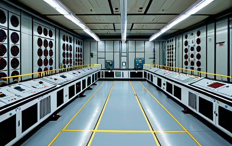 원자력 발전소 설계 원칙과 가이드 - Safety and Multiple Barriers**
"A meticulously designed nuclear power plant interior emphasizing sa...