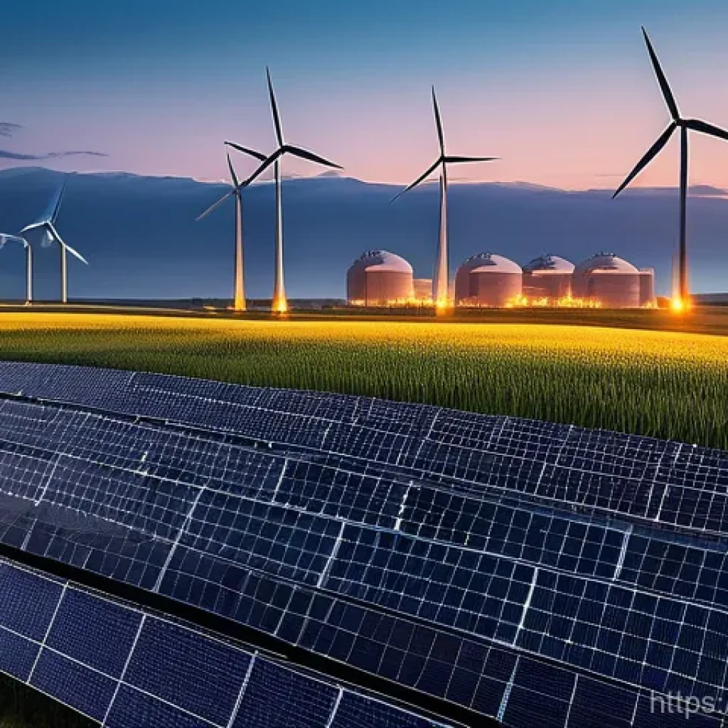 원자력 발전과 전력망 통합 사례 - **Flexible Nuclear in a Smart Energy Grid**
    A futuristic, highly efficient energy landscape at d...
