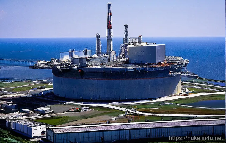 원자력 발전소 프로젝트 실패 사례 - **Title: Sizewell C - A Monument to Delays and Overruns**
    **Prompt:** An aerial view of a sprawl...