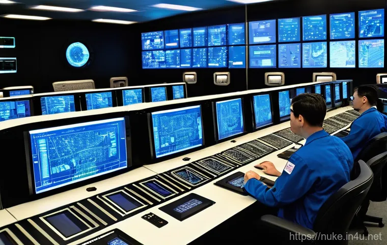 원자력 발전소 현장 실습 후기 - **Prompt 1: Awe-Inspiring Scale and Layered Safety of a Nuclear Power Plant**
    "A wide-angle, cin...